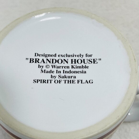 Spirit Of Flag Mug Brandon House Warren Kimble Sakura US USA America Patriot - Picture 7 of 10